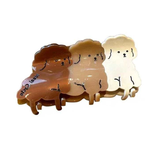 Three Cute Cockapoo Pet Dogs Hair Claw