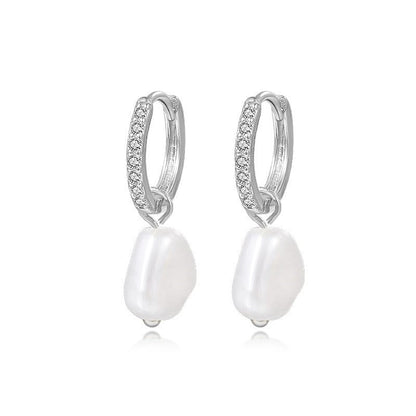 S925 Sterling Silver Light Luxury Ball Bead Earrings Series Women's Retro