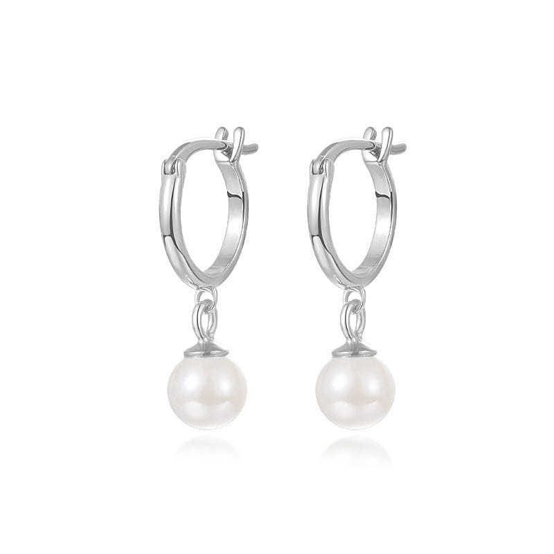 S925 Sterling Silver Light Luxury Ball Bead Earrings Series Women's Retro