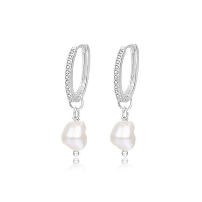 S925 Sterling Silver Light Luxury Ball Bead Earrings Series Women's Retro