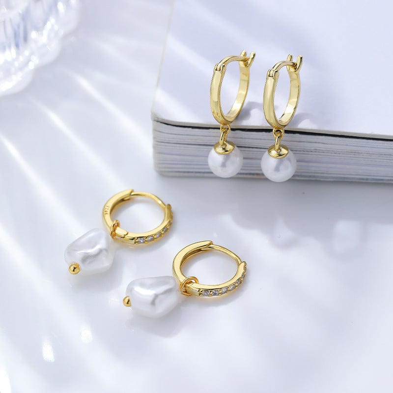 S925 Sterling Silver Light Luxury Ball Bead Earrings Series Women's Retro