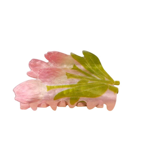 Pince à cheveux fleur rose clair | NueShiny