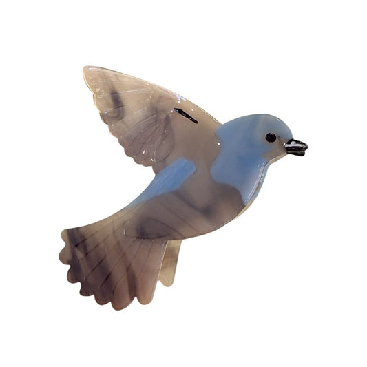 Medium Blue-Gray Bird Hair Claw