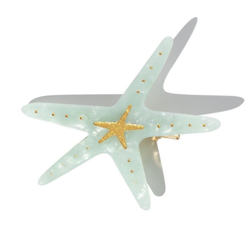 Stylish Green Starfish Ocean Series Hair Clip