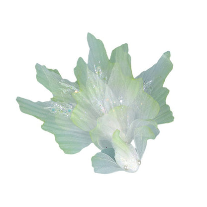 Jumbo White green tail goldfish Hair Claw