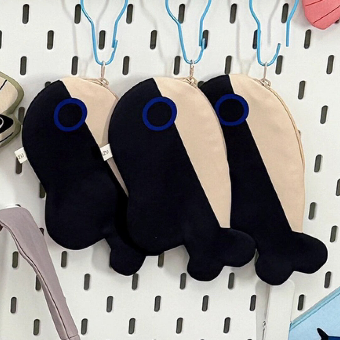 Fish Pencil Case & Zipper Pouch Keychain Bag
