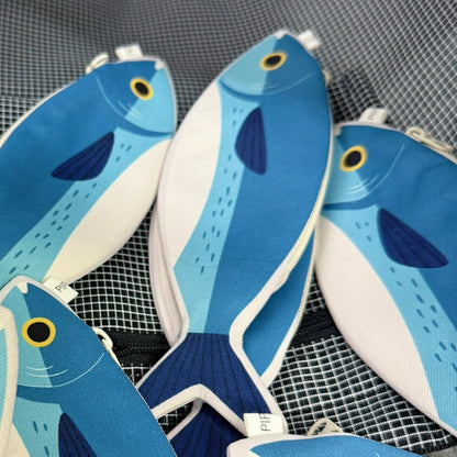 Fish Pencil Case & Zipper Pouch Keychain Bag