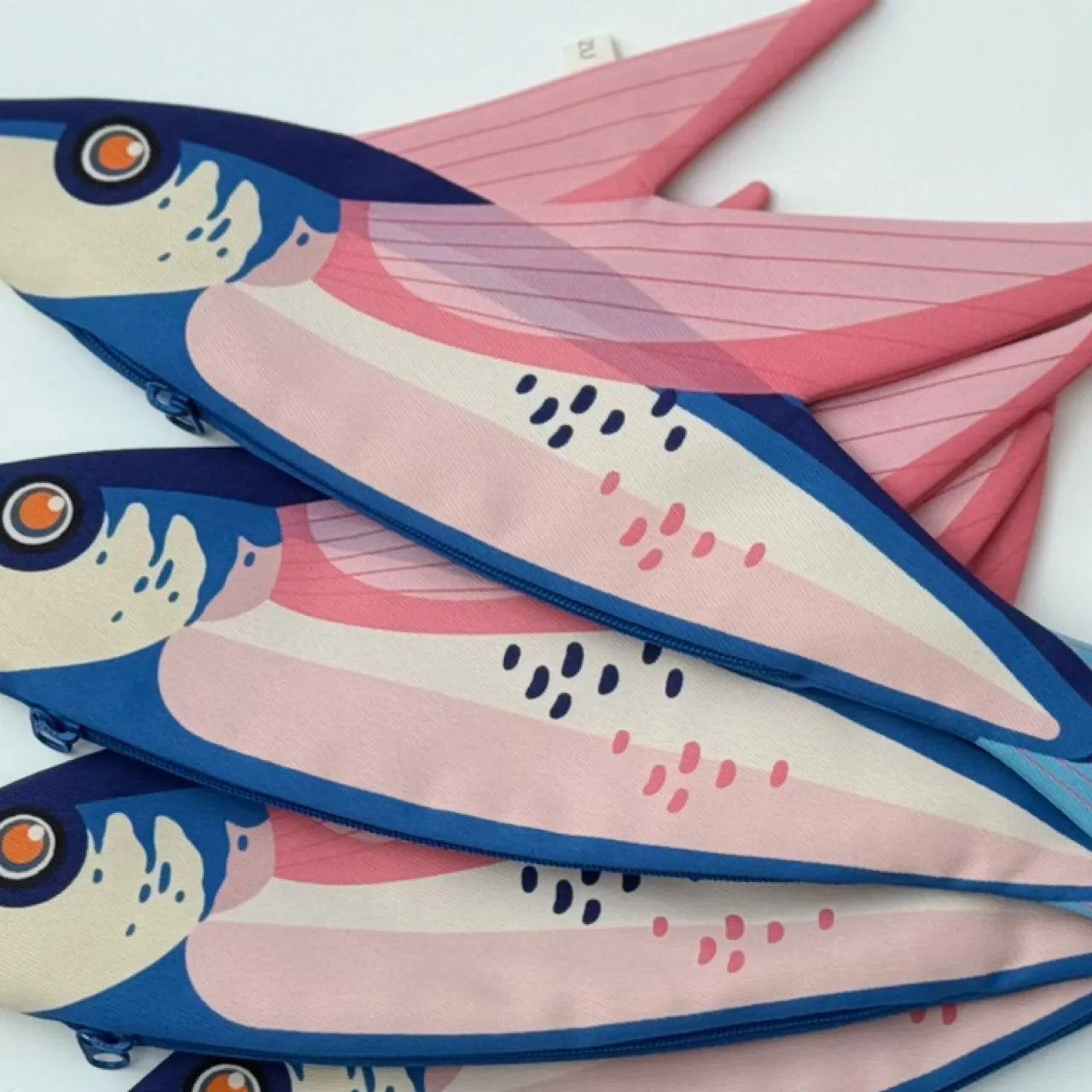 Fish Pencil Case & Zipper Pouch Keychain Bag