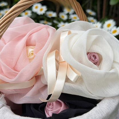 French 3D Rose Mesh Hair Claw