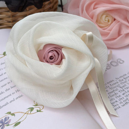 French 3D Rose Mesh Hair Claw
