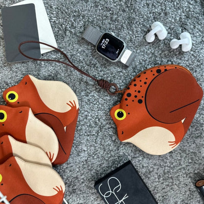 Frog Money Frog Coin Purse with Strap