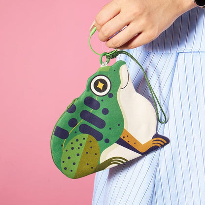 Frog Money Frog Coin Purse with Strap
