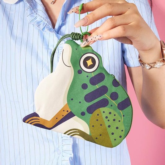 Frog Money Frog Coin Purse with Strap