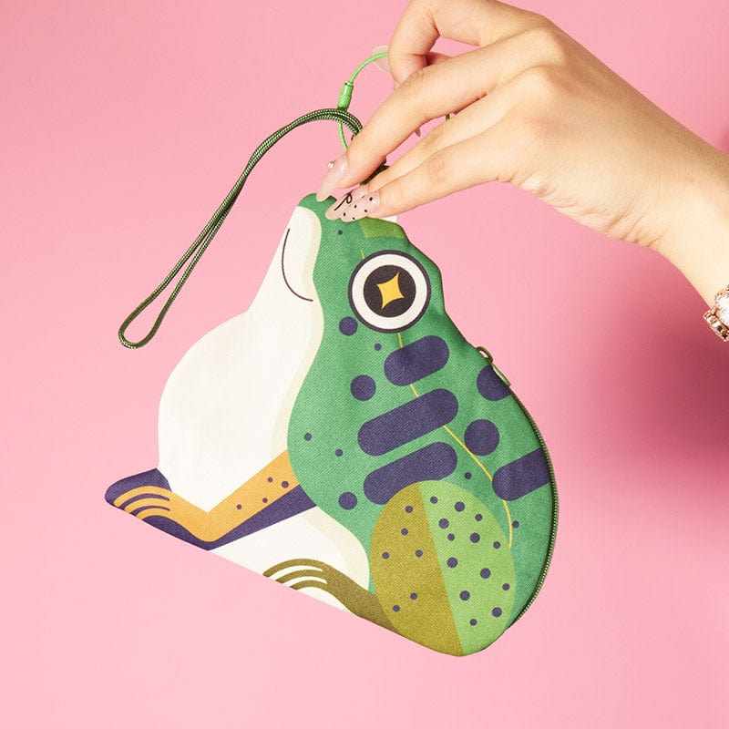 Frog Money Frog Coin Purse with Strap