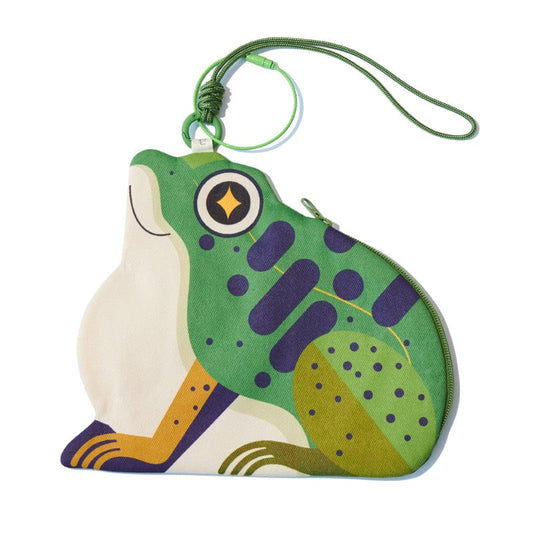 Frog Money Frog Coin Purse with Strap