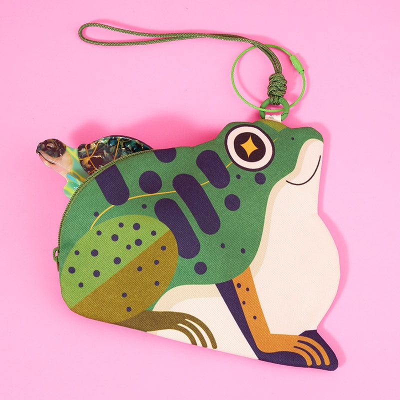 Frog Money Frog Coin Purse with Strap