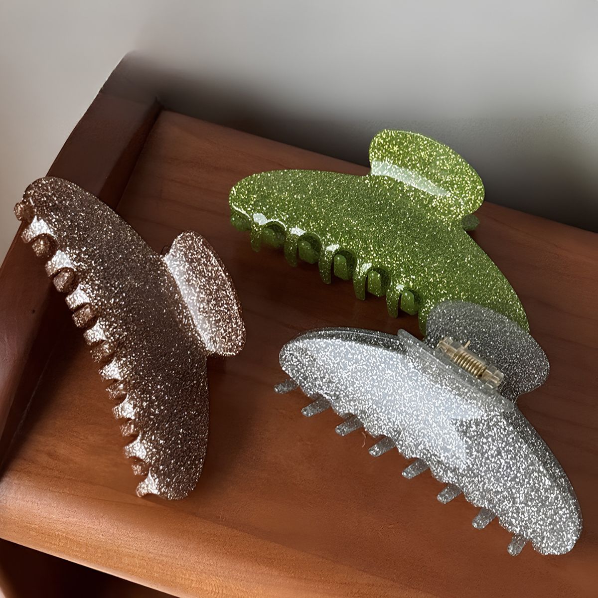 Large Glitter Hair Claw  (5 Colors)