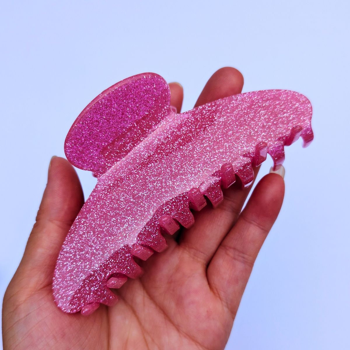 Large Glitter Hair Claw  (5 Colors)