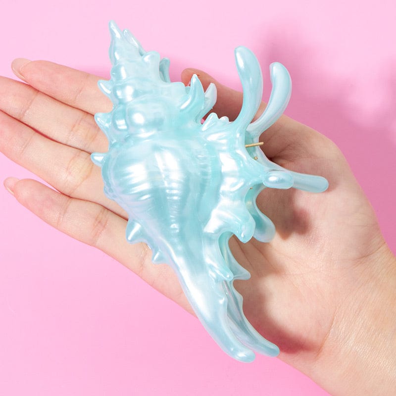 3D Printed Green Conch Hair Claw丨Lemonschunks