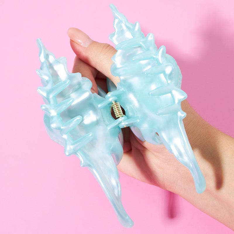 3D Printed Green Conch Hair Claw丨Lemonschunks