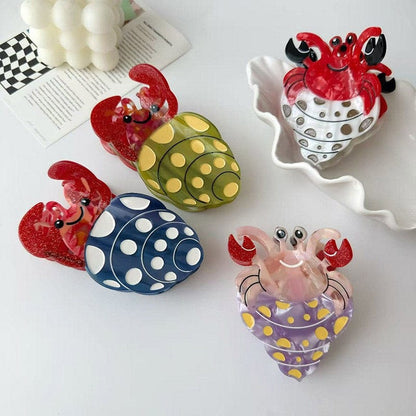 Medium Green Hermit Crab Hair Claw