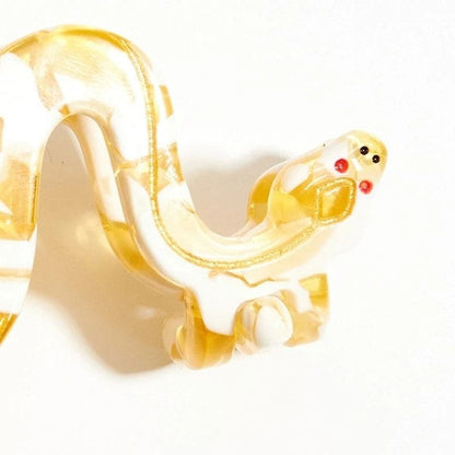 Large Rare Colour Ball Python Hair Claw