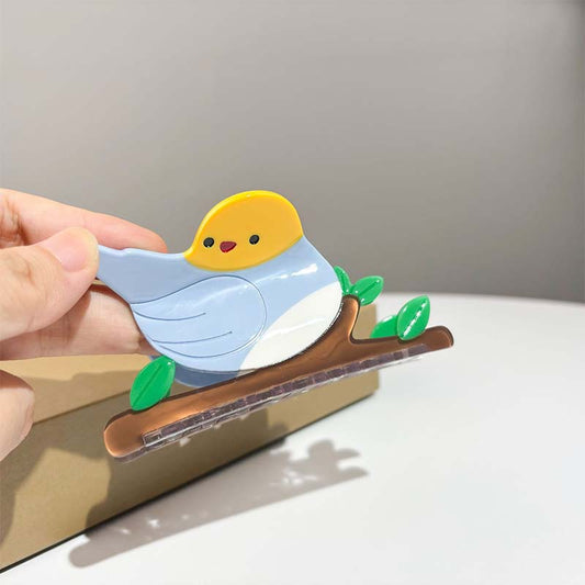 Medium blue bird Hair Claw