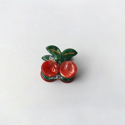 Mini Red Cherry Hair Claw