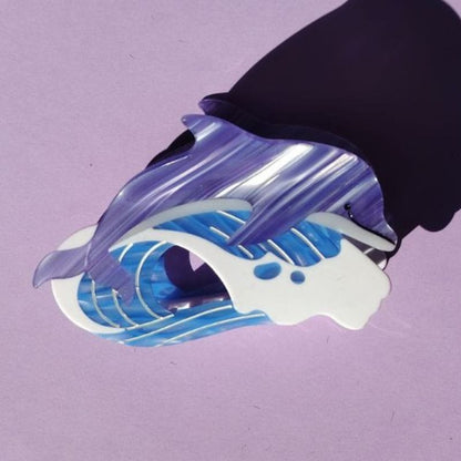 Jumbo Dolphin-Wave Hair Claw