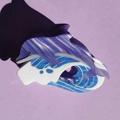 Jumbo Dolphin-Wave Hair Claw