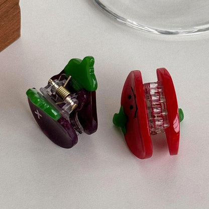 Mini Eggplant Hair Claw