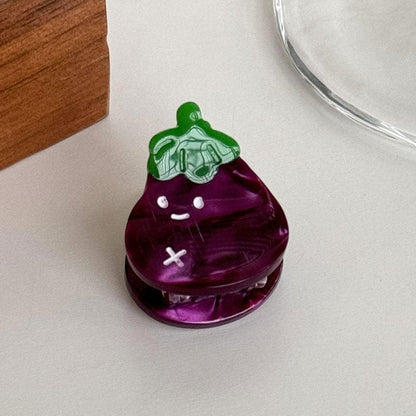 Mini Eggplant Hair Claw