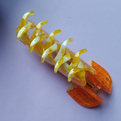 Large Golden Jellyfish Hair Claw