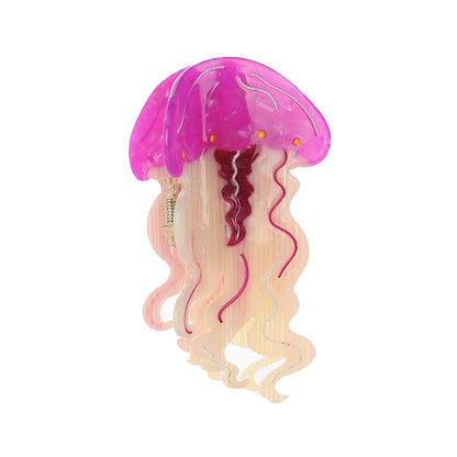 Medium Cartoon Purple Jellyfish Hair Claw