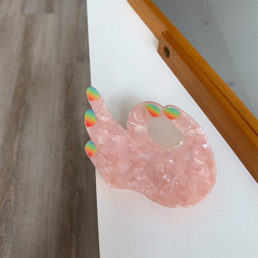 Medium Pink OK Hair Claw