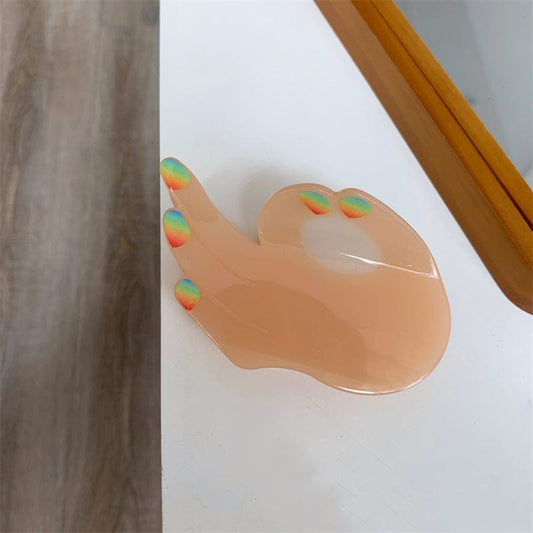 Medium Yellow OK Hair Claw