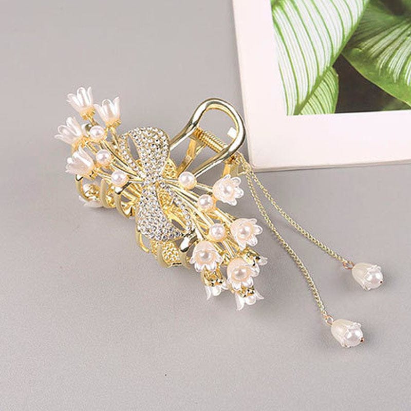 Orchid Fringe Hair Claw