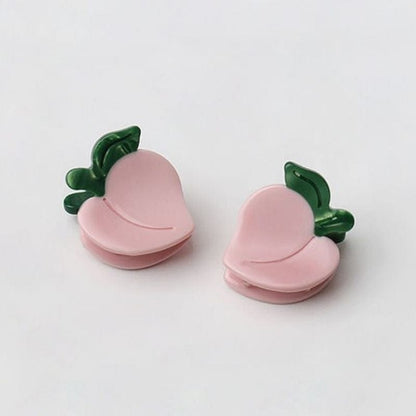 Mini Pink Peach Hair Claw