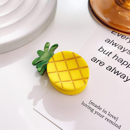 Mini Yellow Pineapple Hair Claw