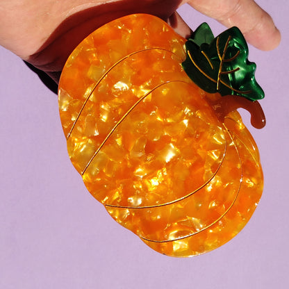 Large Pumpkin Hair Claw
