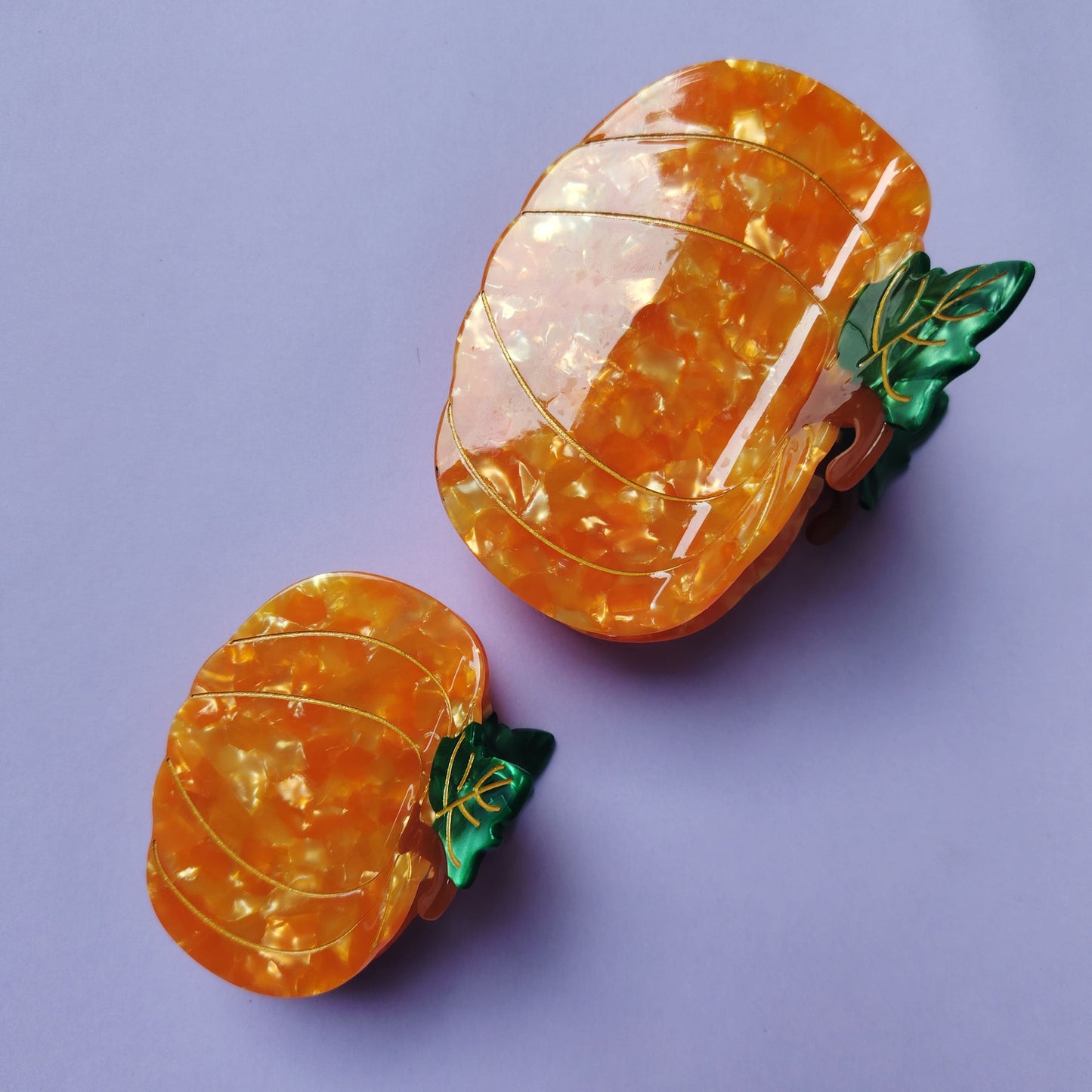 Large Pumpkin Hair Claw