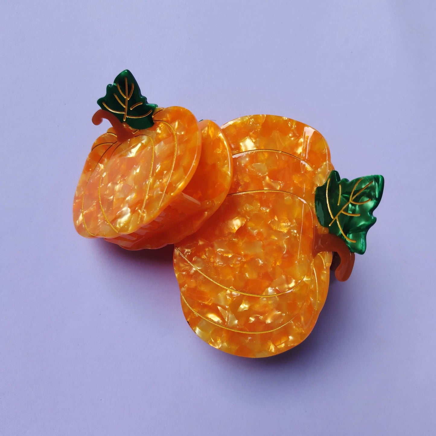 Large Pumpkin Hair Claw