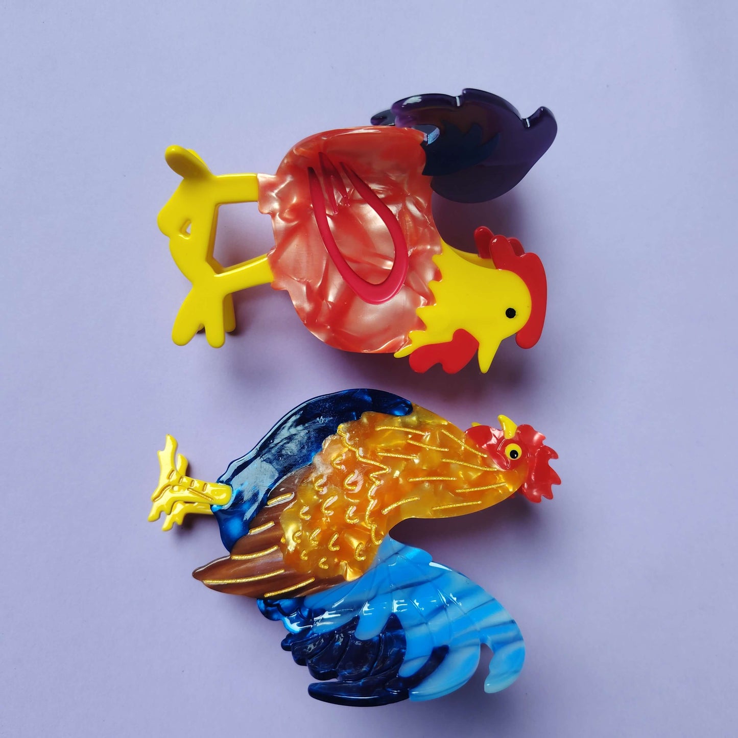 Large Rooster Hair Claw