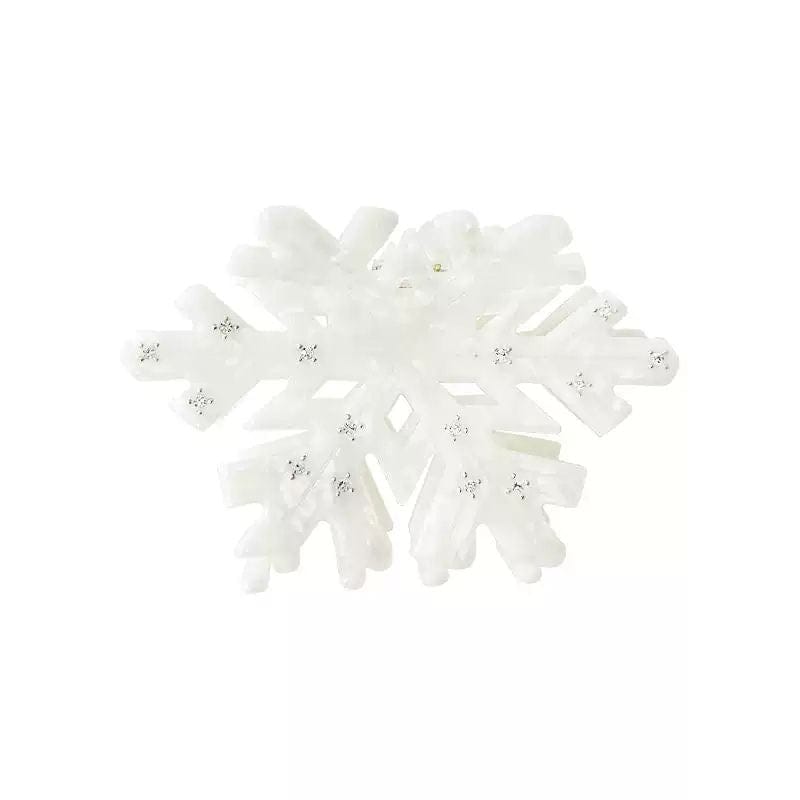 Medium Snowflake with Rhinestones Hair Claw