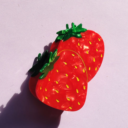 Large Strawberry Hair Claw