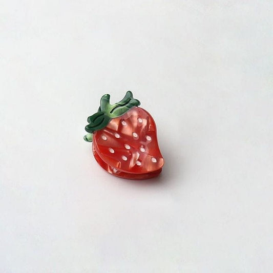 Mini Red Strawberry Hair Claw