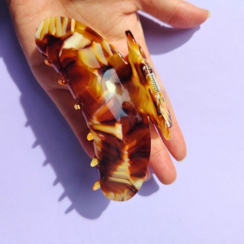 Textured Tortoise Hair Claw