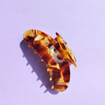 Textured Tortoise Hair Claw