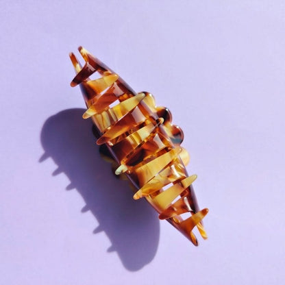 Textured Tortoise Hair Claw