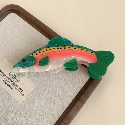 Colorful Trout Hair Claw